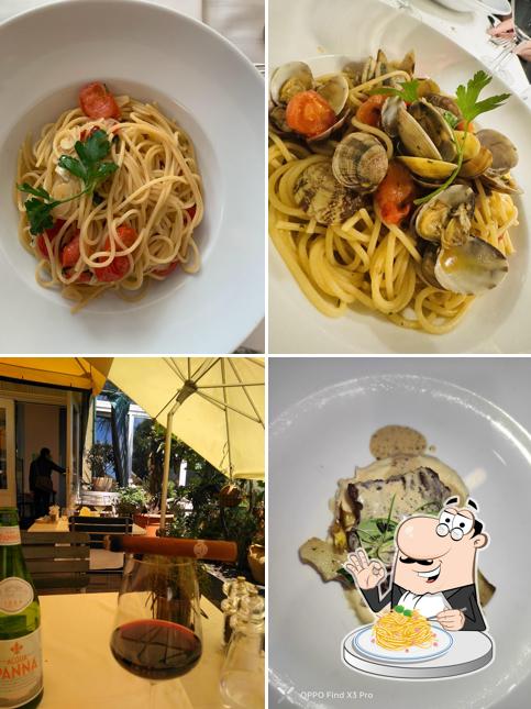 Spaghetti alla carbonara al Restaurant Beau Rivage