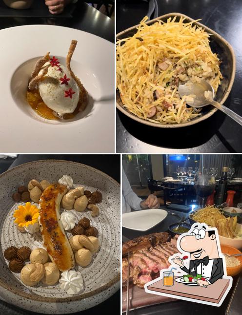 Platos en Charcoal Restaurante