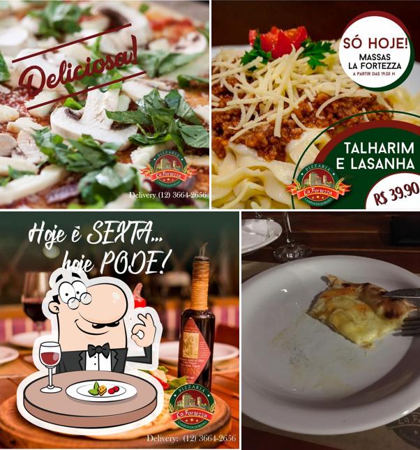 Platos en Pizzaria La Fortezza