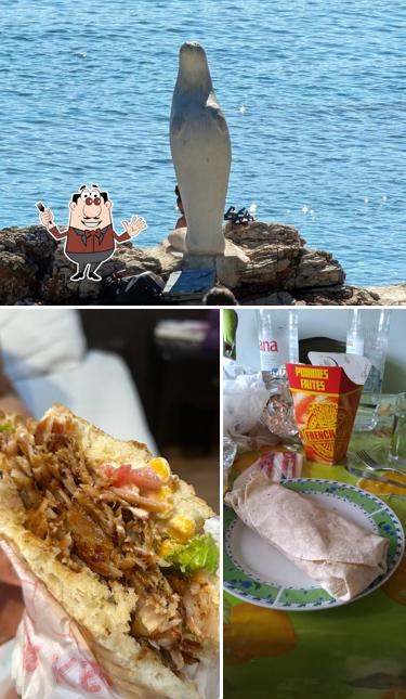 Panino con maiale stirato al Fast Food Reka