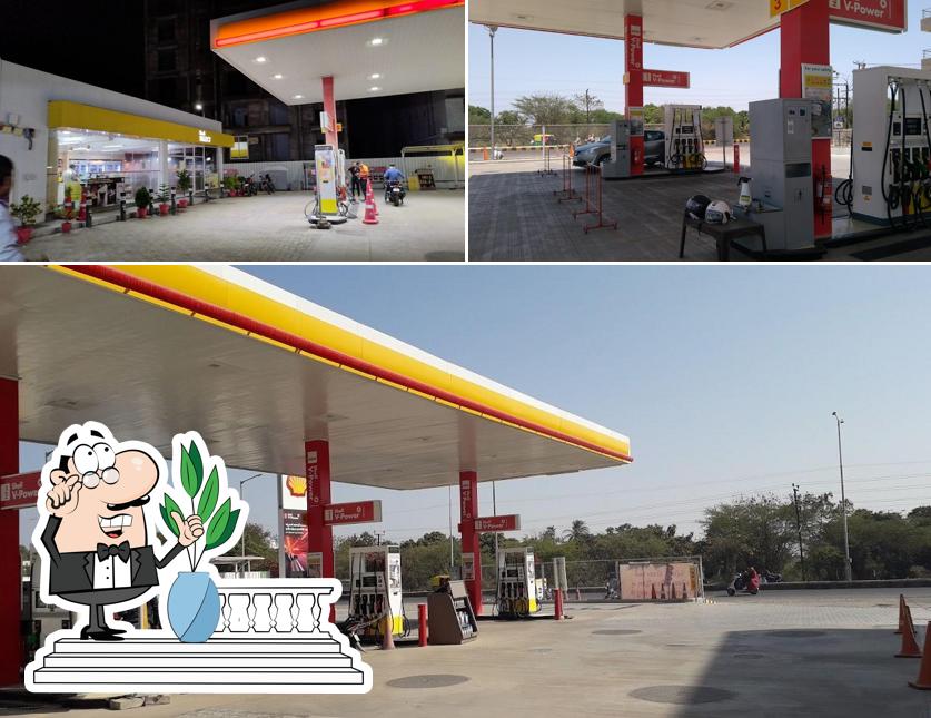 You can get some fresh air at the outside area of Shell-Soham Enterprise