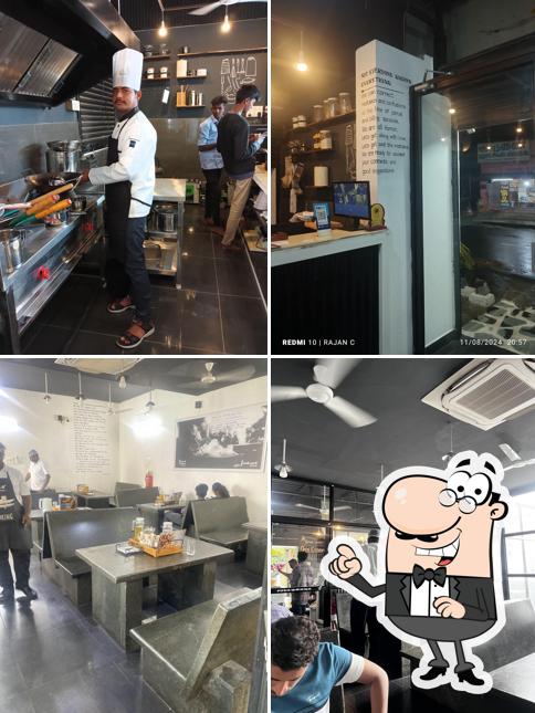 The interior of The Royal Vaari Biriyani Restaurant (AC)
