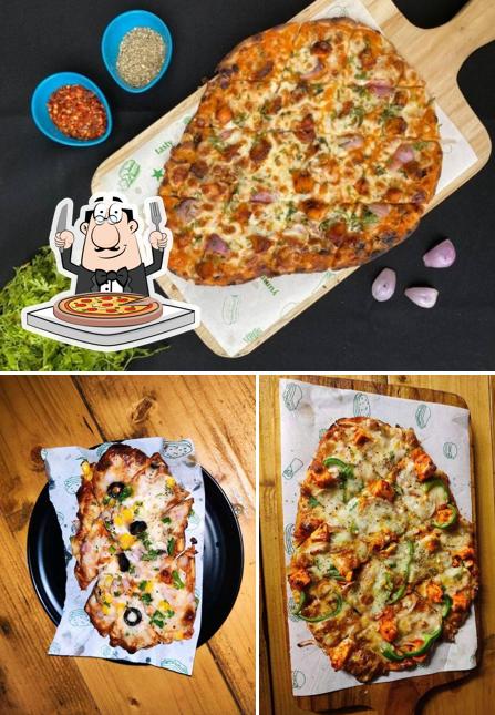 Get pizza at Nan Stop