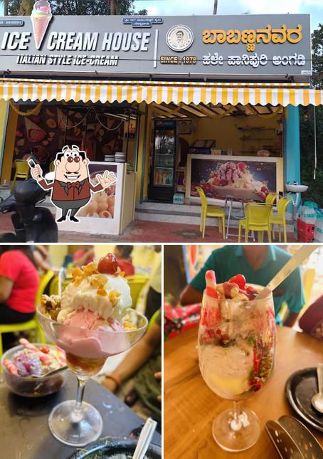 Among different things one can find food and interior at ICECREAM HOUSE AND BABANNA'S OLD PANIPURI SHOP