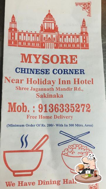 Order a burger at Mysore Fast Food Indian & Chinese Corner