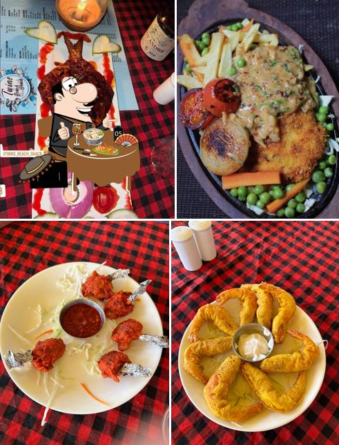 Food at Twins Beach Shack