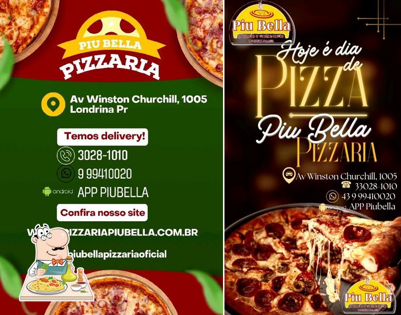 Comida em Pizzaria Piu Bella