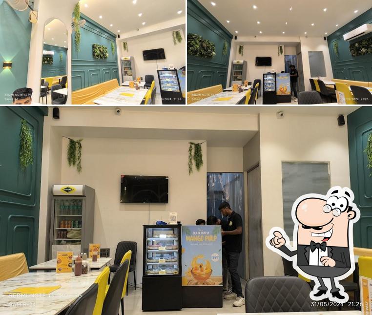 The interior of Crazy Cheesy Cafe