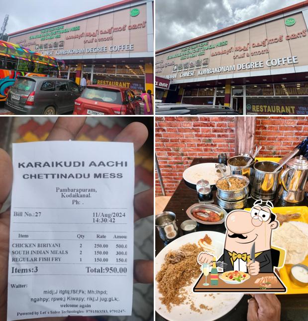 Karaikkudi Aaachi chettinad mess, kodaikanal
