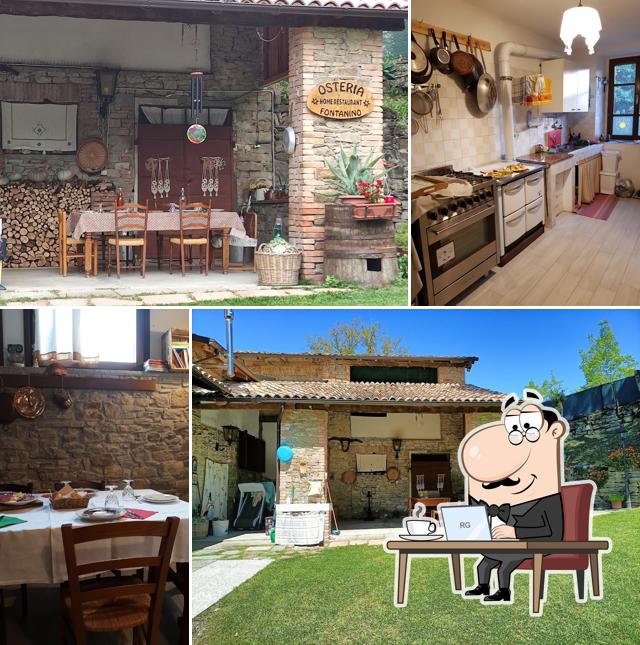 Gli interni di Osteria di Fontanino