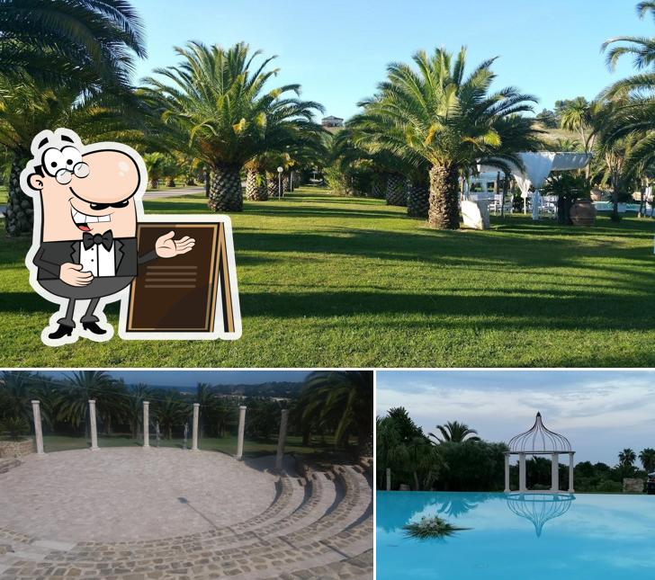 Puoi goderti l'aria fresca da seduto all'esterno di Villa Poggio Verde