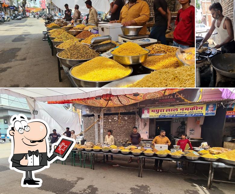 The exterior of Mathura lal namkeen