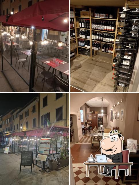 Gli interni di Osteria In Domo
