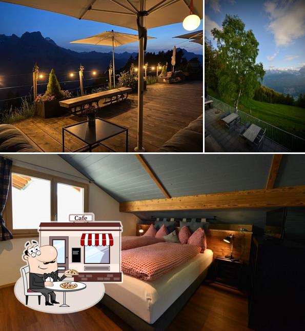 Puoi goderti l'aria fresca dal dehors di Berggasthaus Eggberge