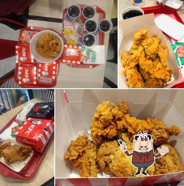 Fried chicken at KFC