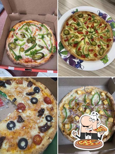Pick pizza at Olio - The Wood Fired Pizzeria