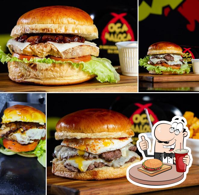 Os hambúrgueres do Oca do Maloca irão saciar uma variedade de gostos