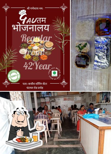 This is the picture showing food and interior at GAUTAM BHOJNALYA