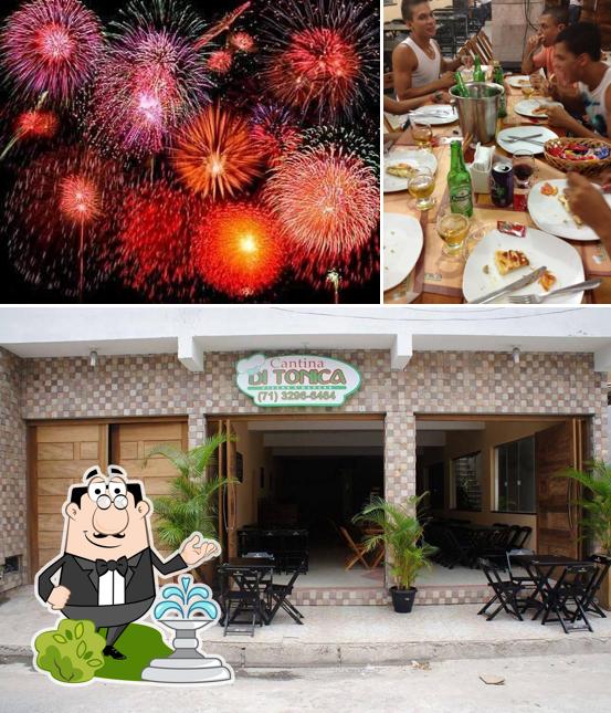 Esta é a imagem mostrando exterior e interior a Cantina Di Tunica
