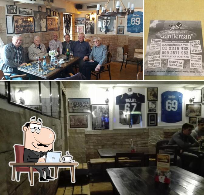 Gli interni di Gentleman pizza