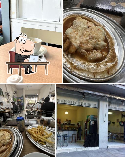 O interior do Bar e Lanches J. Vitor e Juliana