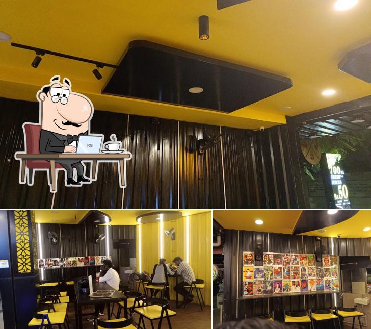 The interior of Ginger Mint Nungambakkam