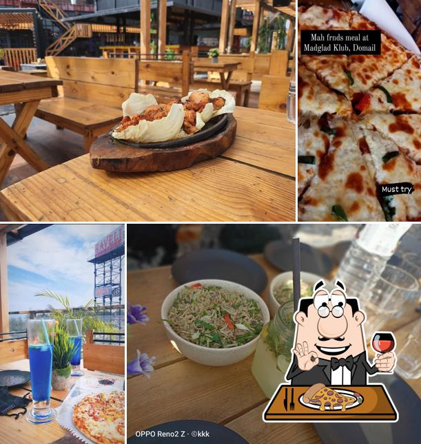 At Mad Glad Klub, you can enjoy pizza