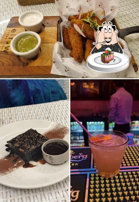 Chocolate cake at Elrow Ocean Front