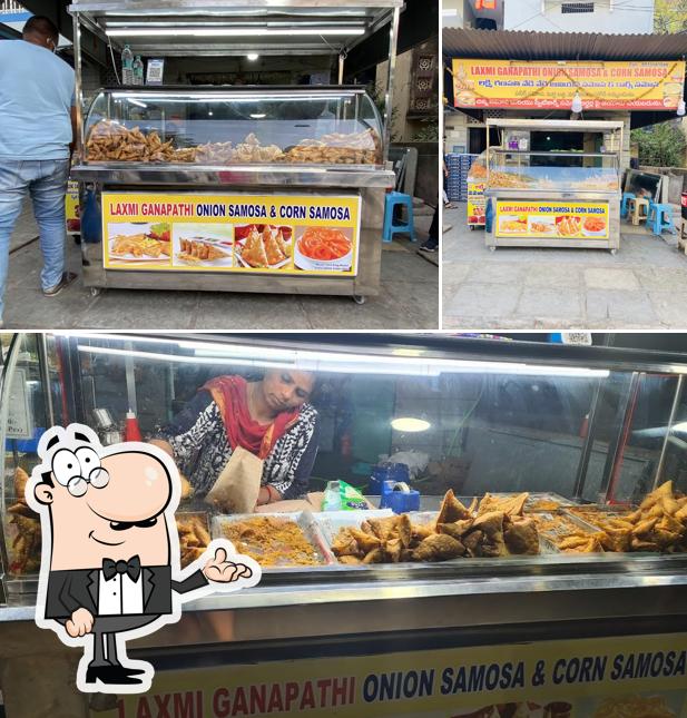 The interior of Laxmi Ganapathi Onion Samosa & Corn Samosa