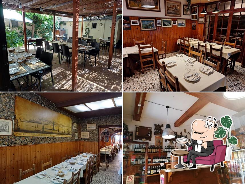 Gli interni di Trattoria Il Sottomarino