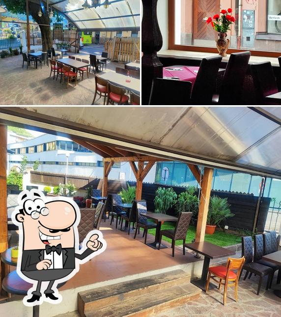 Gli interni di Rittnerhof pizzeria& grill