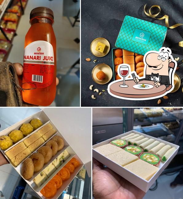 Food at Aswins Sweets & Snacks Bakery Chats