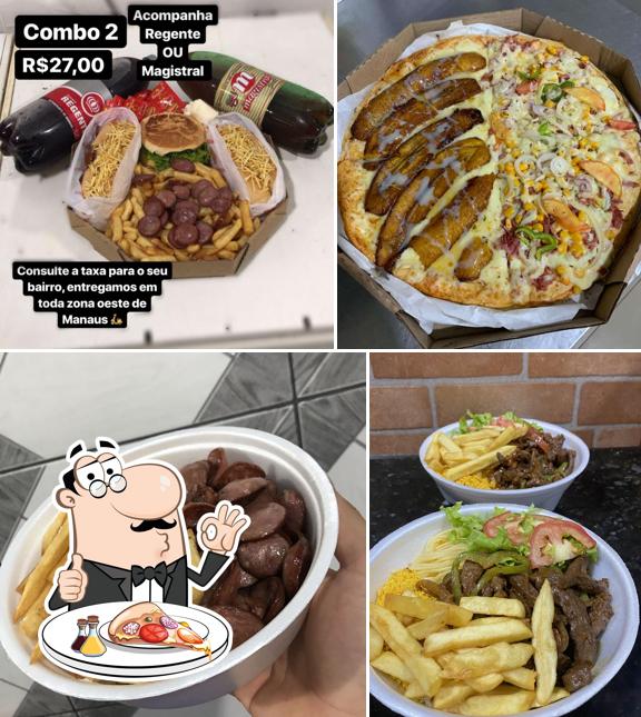 Escolha pizza no La Bella Pizzaria