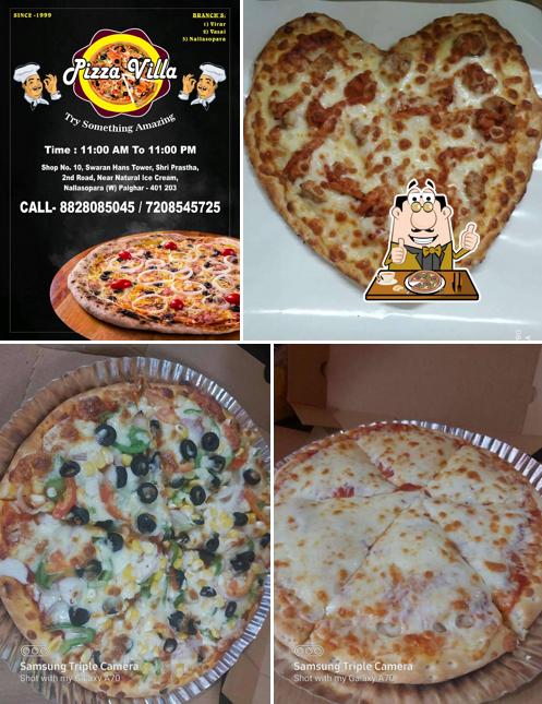 Pick pizza at pizza villa
