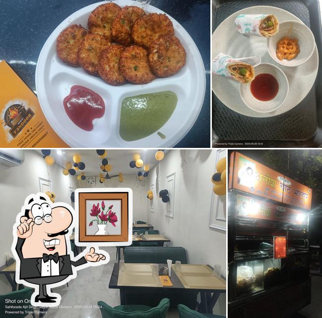 This is the picture showing interior and food at DAWAT-E-TANDOOR