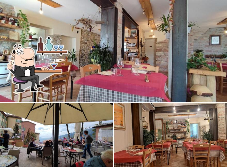 Gli interni di La Tavernetta del Baldo