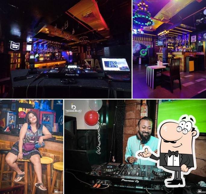Take a seat at one of the tables at Indiana Bluez
