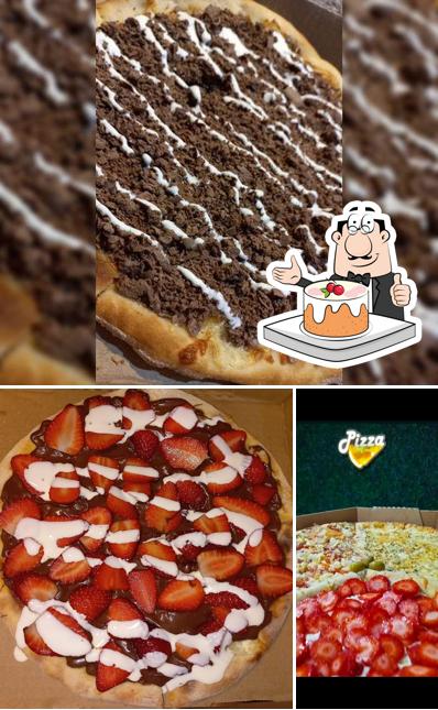 Bolos de cenoura em Pizzaria Top da Ilha