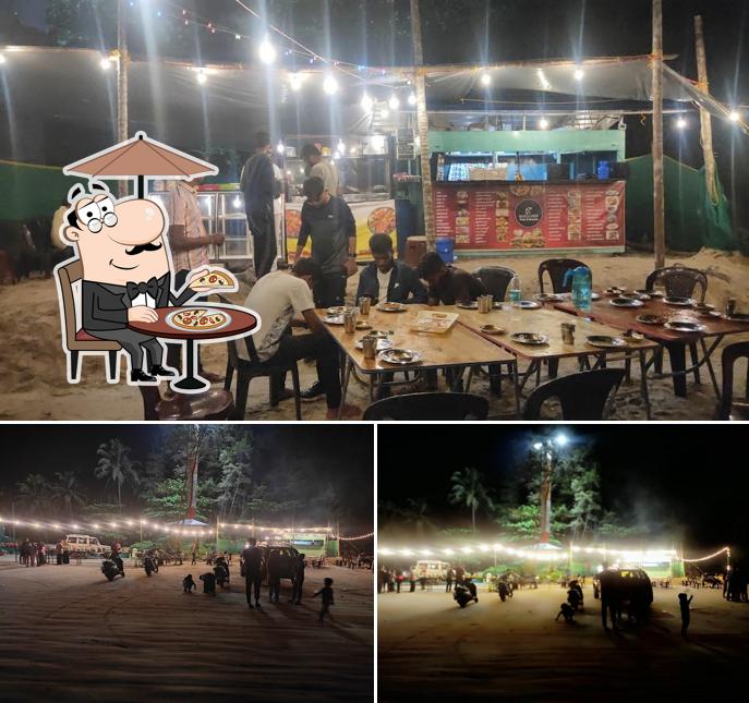 Enjoy the view at the outside area of Beach View Cafe