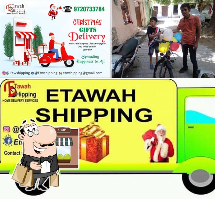This is the photo displaying exterior and food at Etawah Shipping