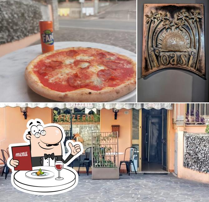 La immagine della cibo e interni di Pizzeria L'Oasi