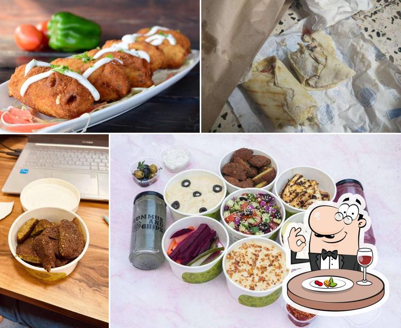 Food at Hummus & Chips