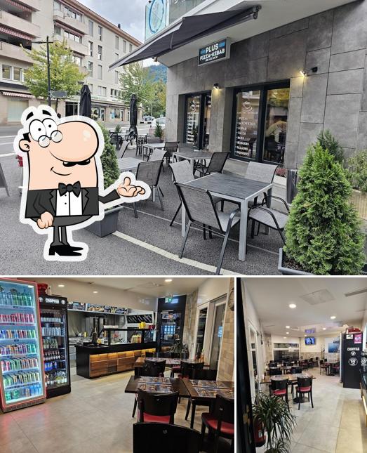 Gli interni di Plus Pizza + Kebab, Ramaj