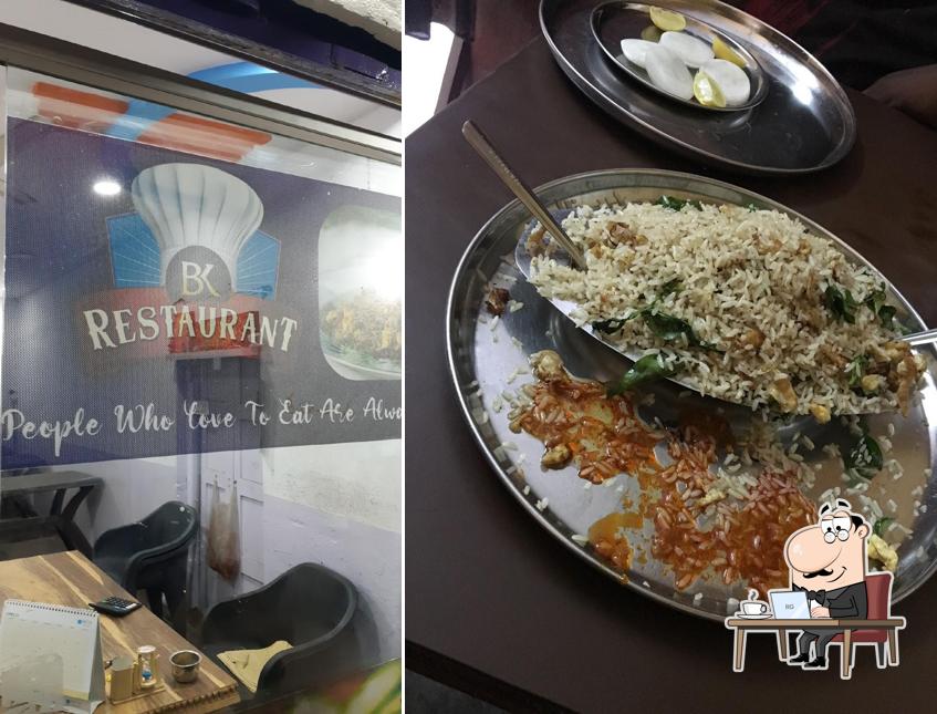 The interior of Vamshi Restaurant