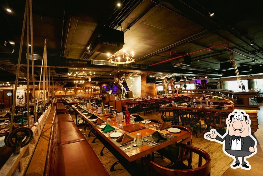 The interior of The Black Pearl.