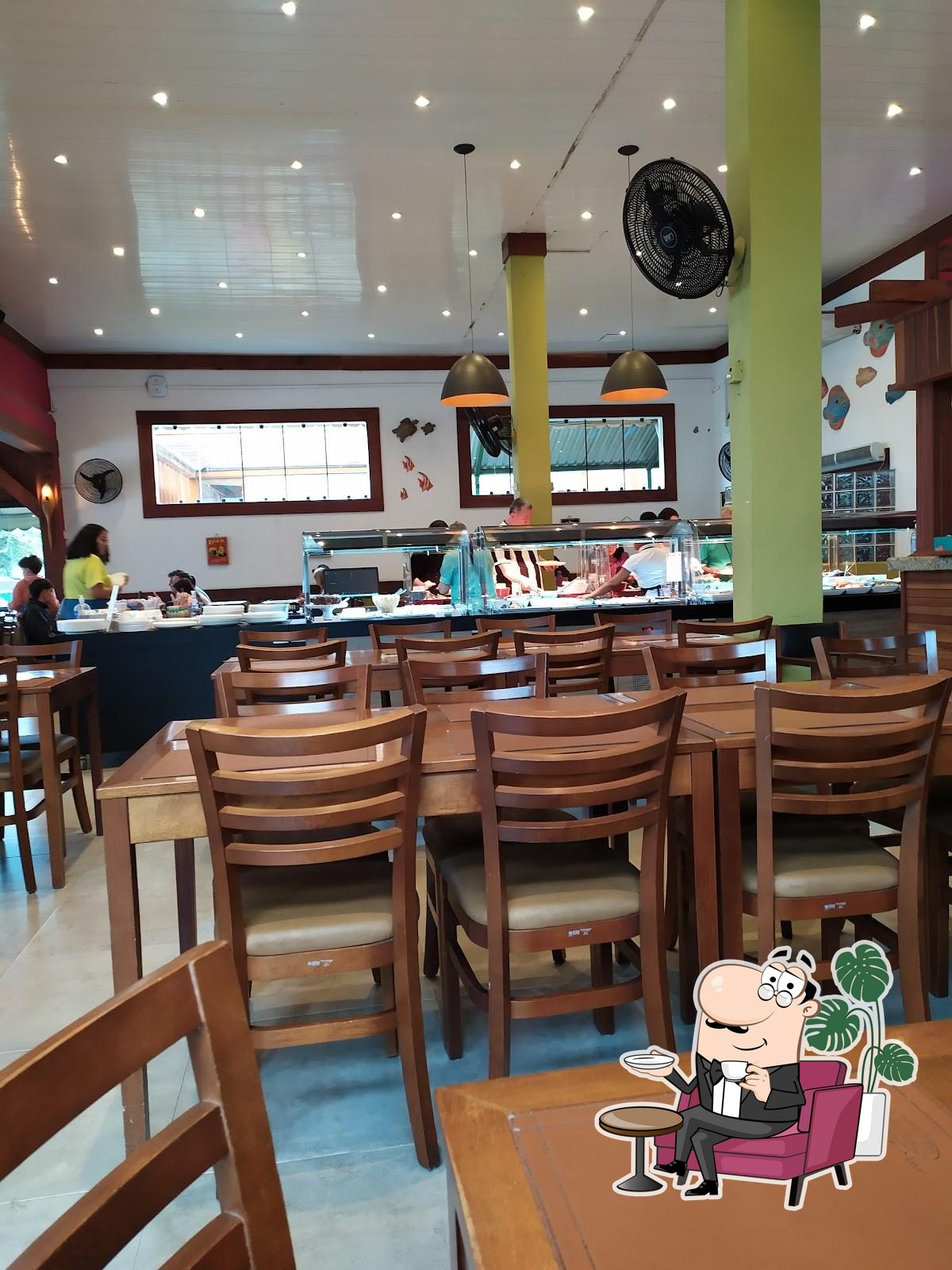 O interior do Sabor do Mar.