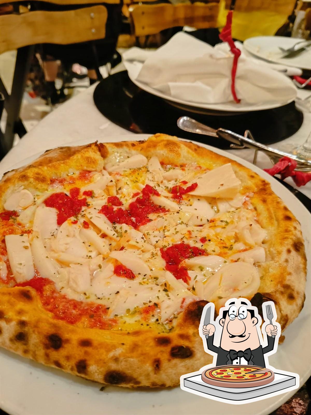 Escolha diversos tipos de pizza.