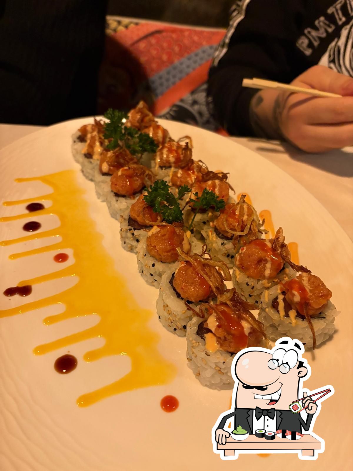 Il sushi è un pasto famoso tipico del Giappone.