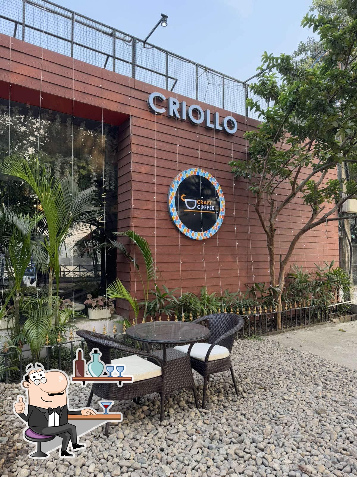Take a seat at one of the tables at Criollo by Craft Coffee.