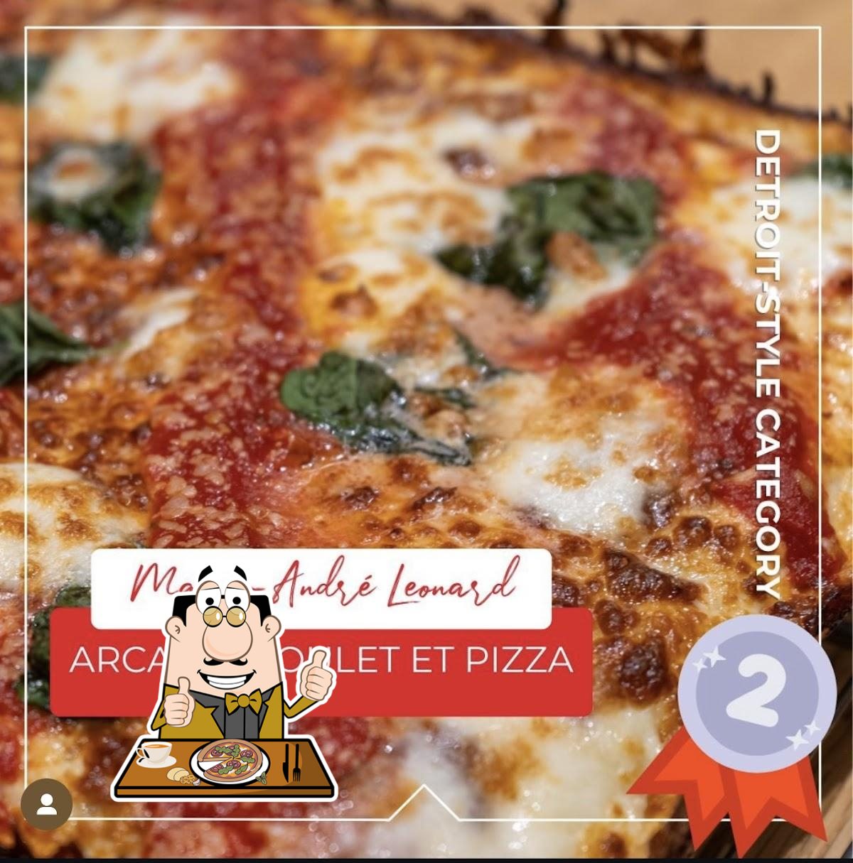 At Arcadia Poulet et Pizza, you can try pizza.